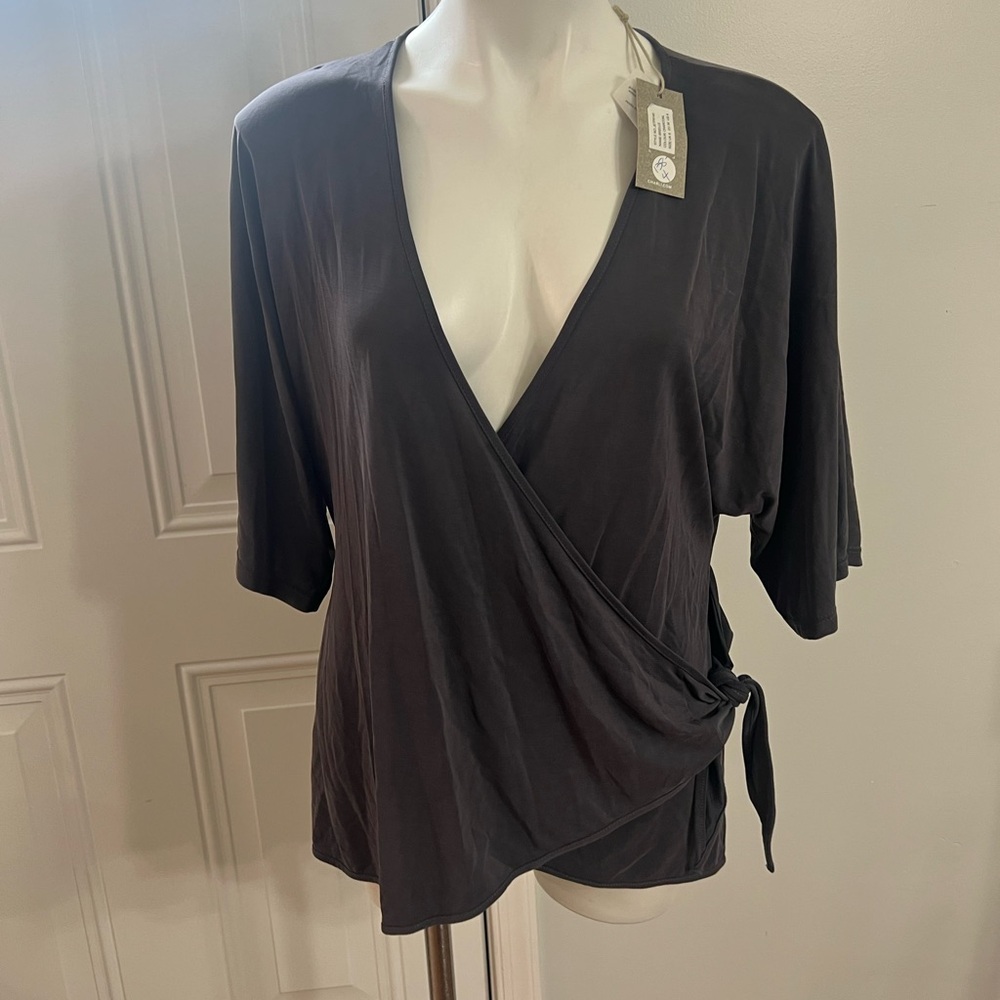 NWT Charli Elegant Wrap Blouse